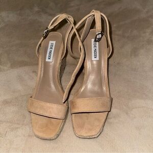 Parra Tan Suede Wedge Heel